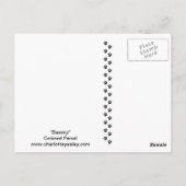 Carte postale Art crayon de couleur Basenji (Dos)