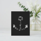 Carte Postale Art d'Ancre noir et blanc (Debout devant)