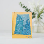 Carte Postale Art d'aquarelle Sunken Lemuria (Debout devant)