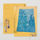 Carte Postale Art d'aquarelle Sunken Lemuria (Devant / Derrière)