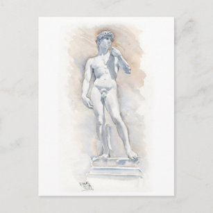 Carte postale Art-David sculpté par Michelangelo