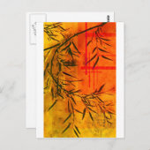 Carte Postale Art de bambou asiatique (Devant / Derrière)