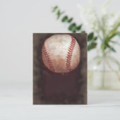 Carte Postale Art De Baseball Sepia Style vintage (Debout devant)
