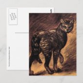 Carte Postale Art de chat - Art vintage - Steinlen (Devant / Derrière)