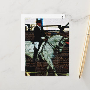 Carte Postale Art de cheval de dressage