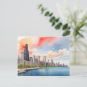 Carte Postale Art de Chicago (Debout devant)