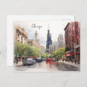 Carte Postale Art de Chicago (Devant / Derrière)