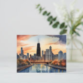 Carte Postale Art de Chicago (Debout devant)