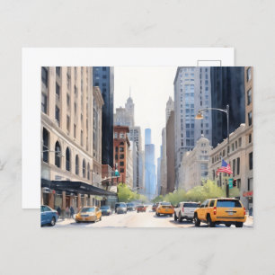 Carte Postale Art de Chicago