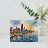 Carte Postale Art de Chicago (Debout devant)