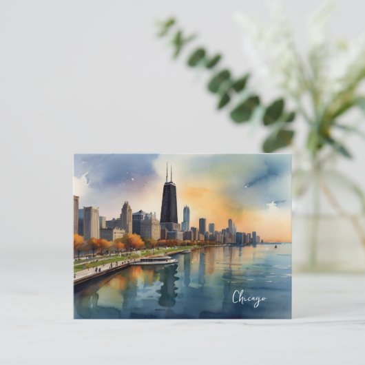 Carte Postale Art de Chicago (Debout devant)