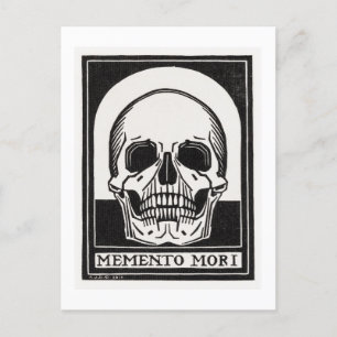 Carte Postale Art de crâne Memento Mori