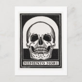 Carte Postale Art de crâne Memento Mori (Devant)