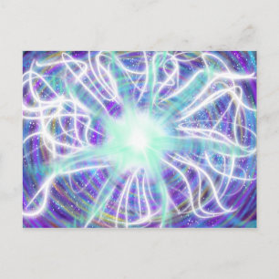 Carte Postale Art de culte Aqua Blanc Bleu Violet Oct 2017 ESSL