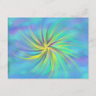 Carte Postale Art de culte Jaune Aqua Bleu Violet Sept 2017 ESSL