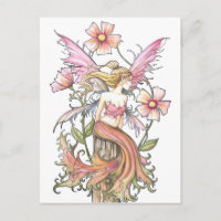Art de Fée à Fleur Rose
