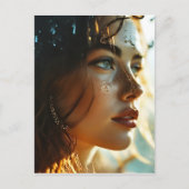 Carte Postale art de femme en double exposition (Devant)
