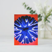 Carte Postale Art de fleur d'aster (Debout devant)