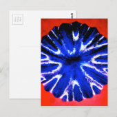 Carte Postale Art de fleur d'aster (Devant / Derrière)