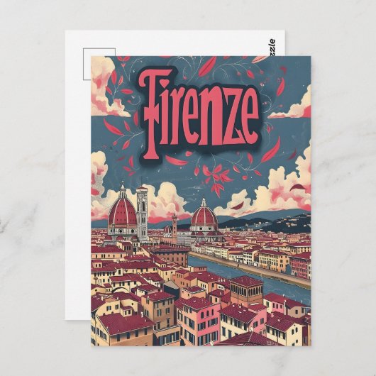 Carte Postale Art de Florence (Devant / Derrière)