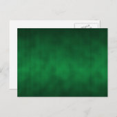 Carte Postale Art de fond ombré gothique vert (Devant / Derrière)