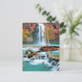 Carte Postale Art de la chute d'eau (Debout devant)