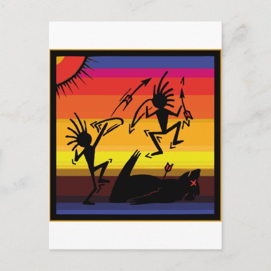 Carte Postale Art de la grotte amérindienne (Devant)