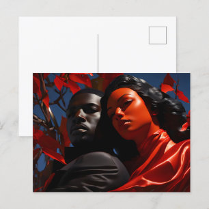 Carte Postale Art de la mode africain