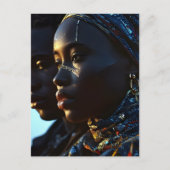 Carte Postale Art de la mode africain (Devant)