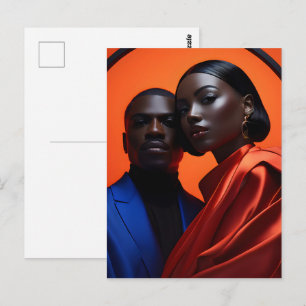 Carte Postale art de la mode africaine