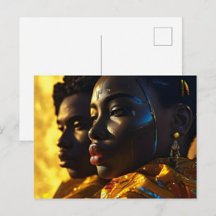 Carte Postale art de la mode africaine