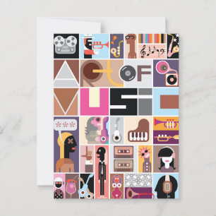 Carte Postale Art de la musique
