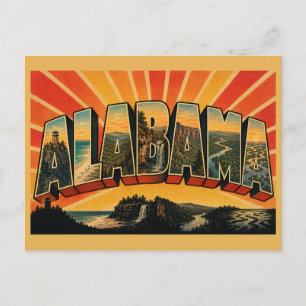 Carte Postale Art de la région des contreforts appalachiens de l