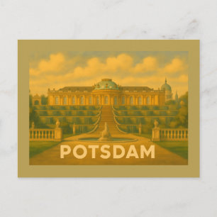 Carte Postale Art de la ville de Potsdam en Allemagne