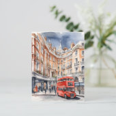 Carte Postale Art de l'aquarelle à Londres (Debout devant)