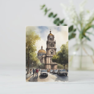 Carte Postale Art de l'aquarelle au Mexique