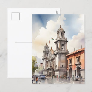 Carte Postale Art de l'aquarelle au Mexique
