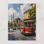 Carte Postale Art de l'aquarelle d'Istanbul (Devant)