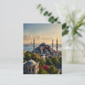 Carte Postale Art de l'aquarelle d'Istanbul (Debout devant)