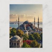 Carte Postale Art de l'aquarelle d'Istanbul (Devant)