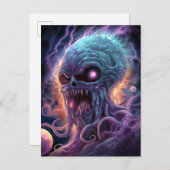 Carte Postale Art de l'espace monstre (Devant / Derrière)