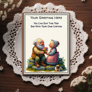 Carte Postale Art de livre illustré de sentiment quotidien fanta