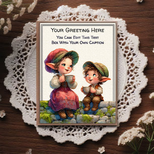 Carte Postale Art de livre illustré de sentiment quotidien fanta