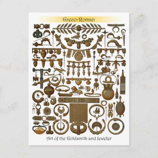 Carte Postale Art de l'orfèvrerie et du joaillier (Greco-Roman) (Devant)