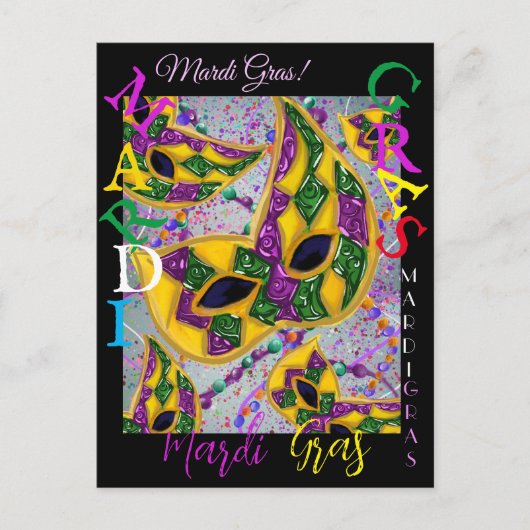 CARTE POSTALE ART DE MARDI GRAS    (Devant)