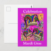 CARTE POSTALE ART DE MARDI GRAS (Devant / Derrière)