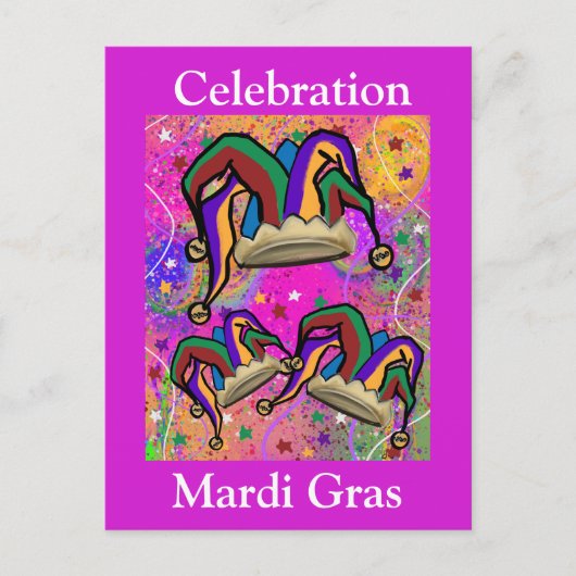 CARTE POSTALE ART DE MARDI GRAS (Devant)