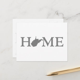 Carte Postale Art de mot de lettre en forme d'état d'origine de 