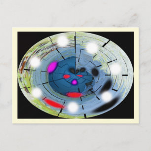 Carte Postale Art de navigation spatiale Alien