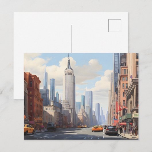 Carte Postale Art de New York (Devant / Derrière)